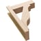 Ekena Millwork 6-in W x 18-in D x 26-in H Funston Block Rough Cedar Woodgrain TimberThane Outlooker, Primed Tan OUTUR060X18X26FST44RCPR - alternate 2